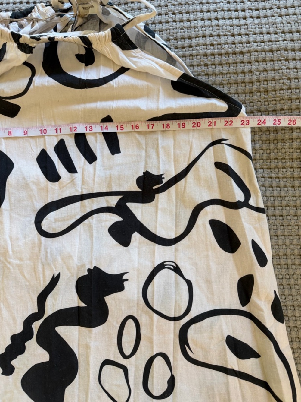 Cost Plus World Market Black & White Print Sleeveless Bohemian Maxi Dress L/XL - Picture 8 of 9
